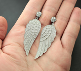 Серебряные серьги «Крылья Ангела» Серебро 925