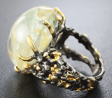 Серебряное кольцо с садовым кварцем Серебро 925