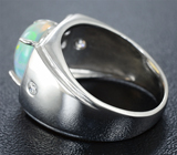 Замечательное серебряное кольцо с эфиопским опалом Серебро 925