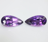 Пара насыщенных аметистов 11,21 карат 