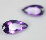 Пара насыщенных аметистов 11,21 карат 