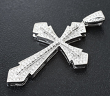 Замечательный серебряный кулон-крест Серебро 925