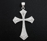 Стильный серебряный кулон-крест Серебро 925