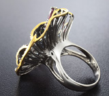 Серебряное кольцо с самоцветами Серебро 925