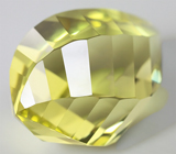 Лимонный цитрин авторской огранки 29,5 карат 