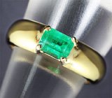 Кольцо с уральским изумрудом Золото