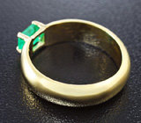 Кольцо с уральским изумрудом Золото