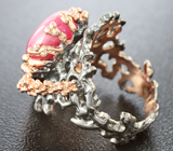 Серебряное кольцо с рубином и гранатом Серебро 925