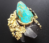 Серебряное кольцо с бирюзой Серебро 925