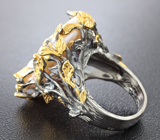 Серебряное кольцо с жемчугом барокко Серебро 925