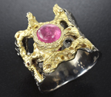 Серебряное кольцо с розовым сапфиром 1,86 карат Серебро 925