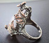 Серебряное кольцо с кварцем и гранатами Серебро 925