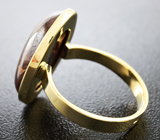 Золотое кольцо с австралийским болдер опалом 12,85 карат Золото