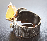 Серебряное кольцо с флюоритом и цаворитом Серебро 925