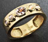 Золотое кольцо с александритами Золото