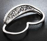 Серебряное кольцо на два пальца с танзанитами Серебро 925