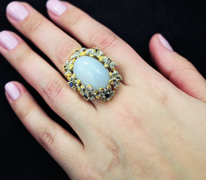 Кольцо С Черным Опалом Купить