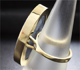 Золотое кольцо с крупным петерситом 33+ карат с ярко выраженным эффектом «бархата» 33,35 карат Золото
