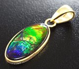 Кулон с аммолитом аммонита