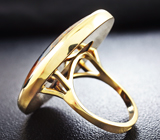 Массивное золотое кольцо с петерситом 27,08 карат Золото