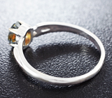 Золотое кольцо с полихромным сапфиром Золото