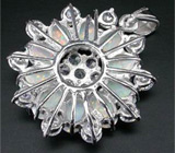 Кулон с лабораторными опалами Серебро 925