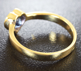 Золотое кольцо с танзанитом топовой огранки 1,16 карат Золото