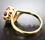 Золотое кольцо с крупным спессартином "фанта" 7,38 карат Золото