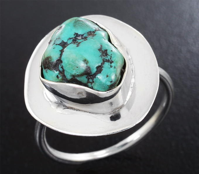 Серебряное кольцо с бирюзой