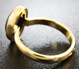 Золотое кольцо с кристаллическим черным опалом 1,88 карат Золото