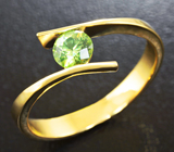 Золотое кольцо с демантоидом 0,37 карат Золото