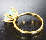 Золотое кольцо с ограненным эфиопским опалом  Золото