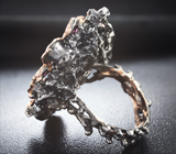 Серебряное кольцо с агатизированным кораллом и родолитами Серебро 925
