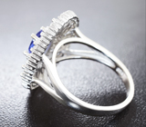 Прелестное серебряное кольцо с ярким танзанитом Серебро 925