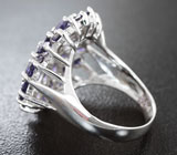 Шикарное серебряное кольцо с иолитами Серебро 925