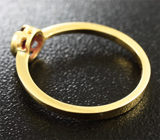 Золотое кольцо с красной шпинелью 0,28 карат Золото