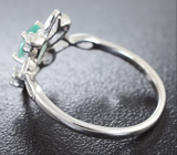 Изящное серебряное кольцо с апатитами Серебро 925