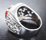 Впечатляющее серебряное кольцо с цитрином Серебро 925