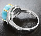 Чудесное серебряное кольцо с ларимаром Серебро 925