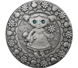 Кулон с арт-монетой «Дева» Серебро 925