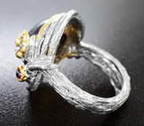 Серебряное кольцо с сапфиром и родолитами Серебро 925