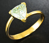 Золотое кольцо с муассанитом 1,18 карат Золото