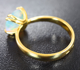 Золотое кольцо с ограненным эфиопским опалом 1,7 карата Золото