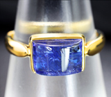 Золотое кольцо с насыщенным танзанитом 4,75 карата Золото