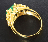 Золотое кольцо с уральскими изумрудами 1,73 карата Золото