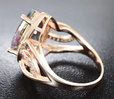 Элегантное серебряное кольцо с мистическим кварцем Серебро 925