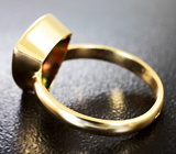 Золотое кольцо с ограненным черным опалом 1,65 карата Золото