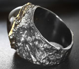 Серебряное кольцо с черной шпинелью Серебро 925