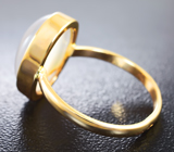 Золотое кольцо с лунным камнем с эффектом кошачьего глаза»5,51 карата Золото