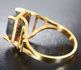 Золотое кольцо с уникальным уральским александритом 5,1 карата и бриллиантами Золото